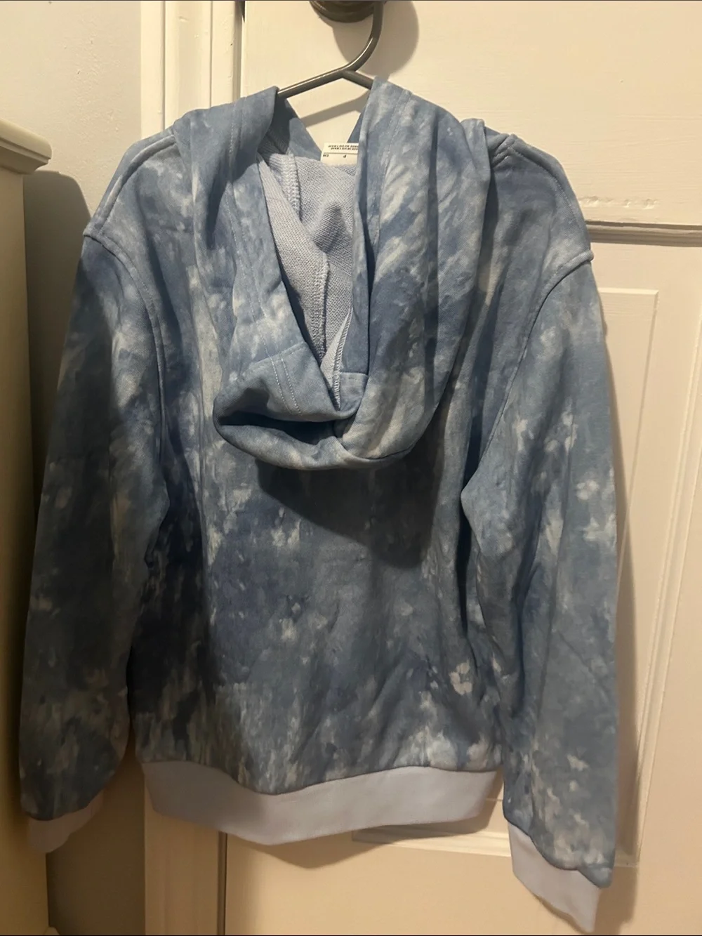 NWT Nike Light Blue and White Tie-Dye Pullover Hoodie Size kids small